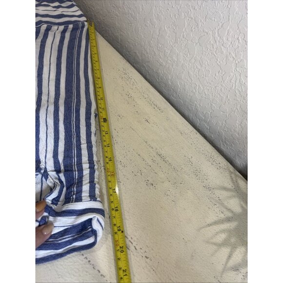 Torrid Dress Women’s Plus 3X Blue White Striped Long Sleeve Drawstring Pockets - Picture 11 of 11